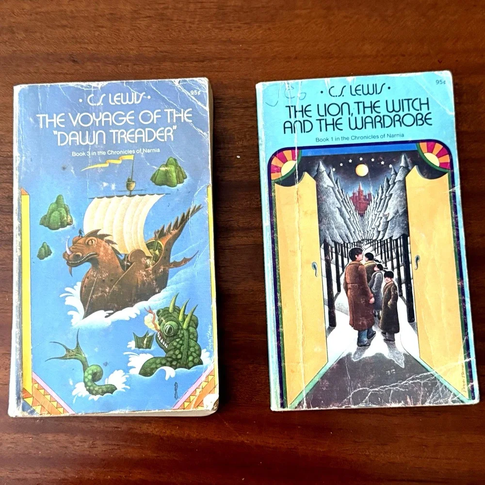 C.S. Lewis Lot of 2 – The Chronicles‎ of Narnia (1971 Collier Paperbacks)