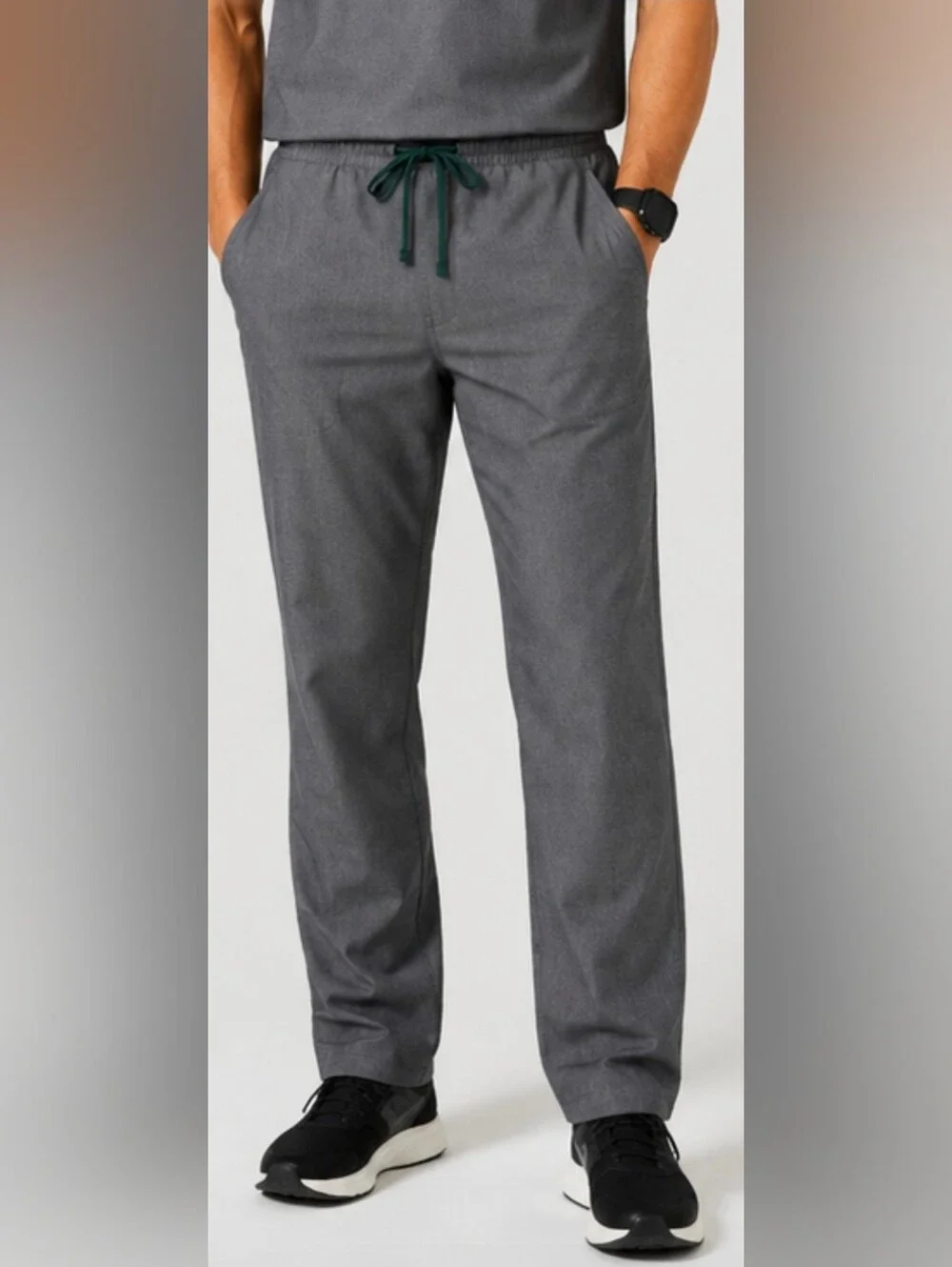 FIGS Pisco Men’s Scrub Pants Medium Tall Graphite Gray Straight Leg