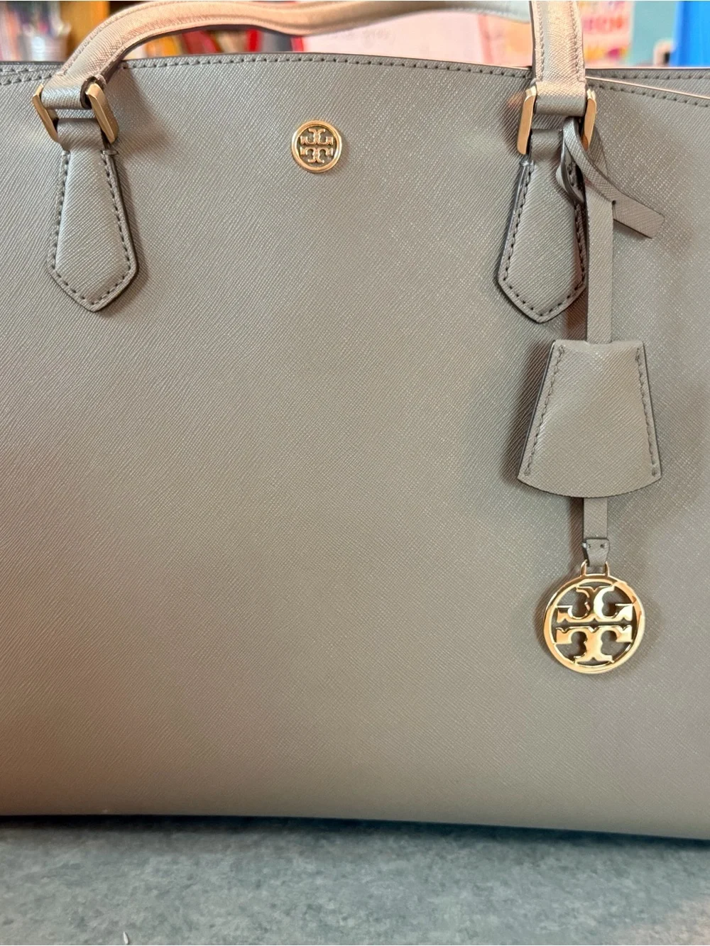Tory Burch structured saffiano