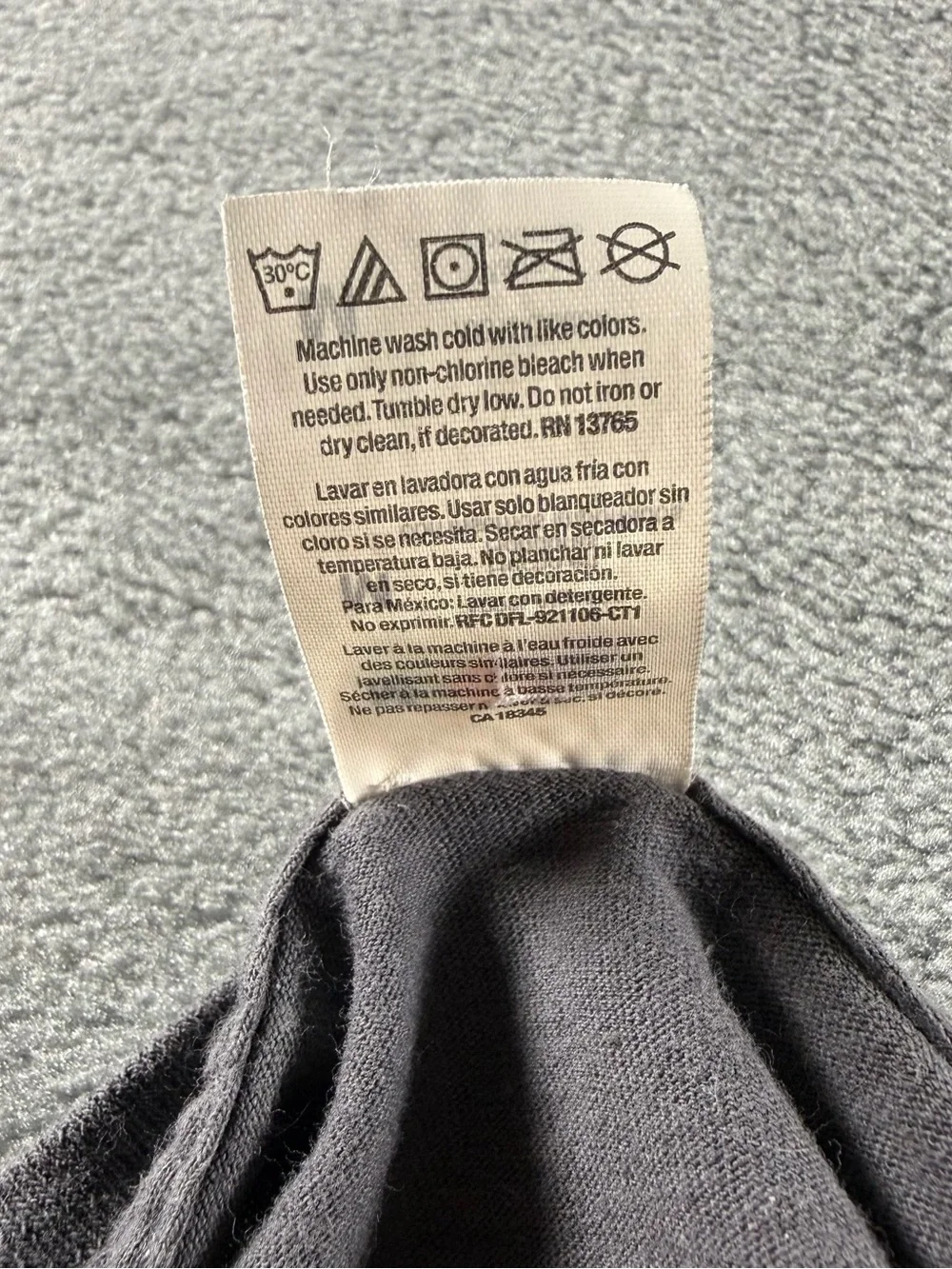Fruit of the Loom gray fruit