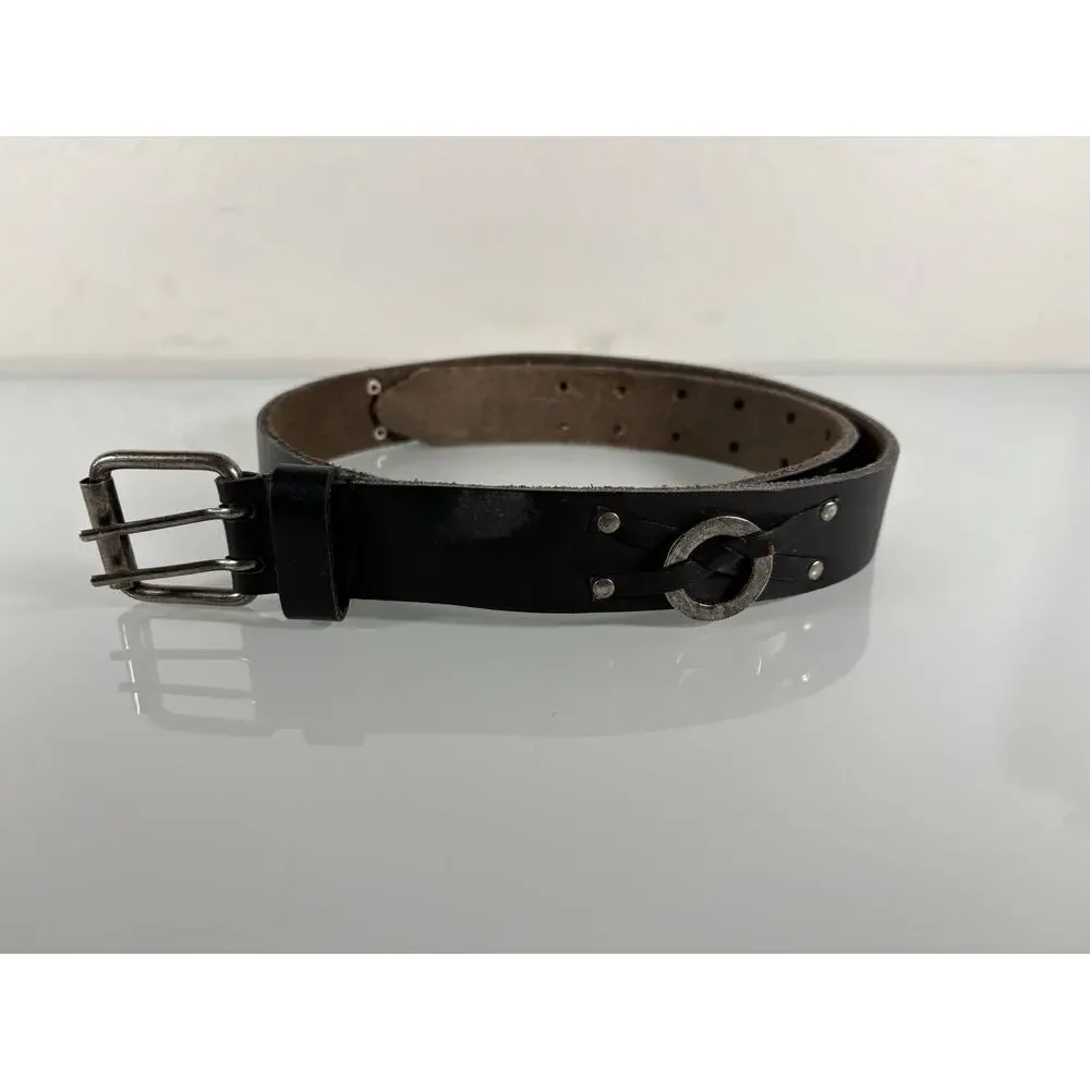Vintage Black‎ Leather Men's XL (39