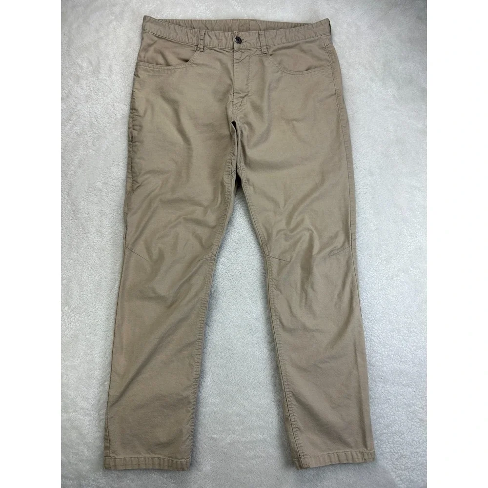 The North Face Chino Pants Mens 36 Beige Flat Front Breathable Casual Hiking