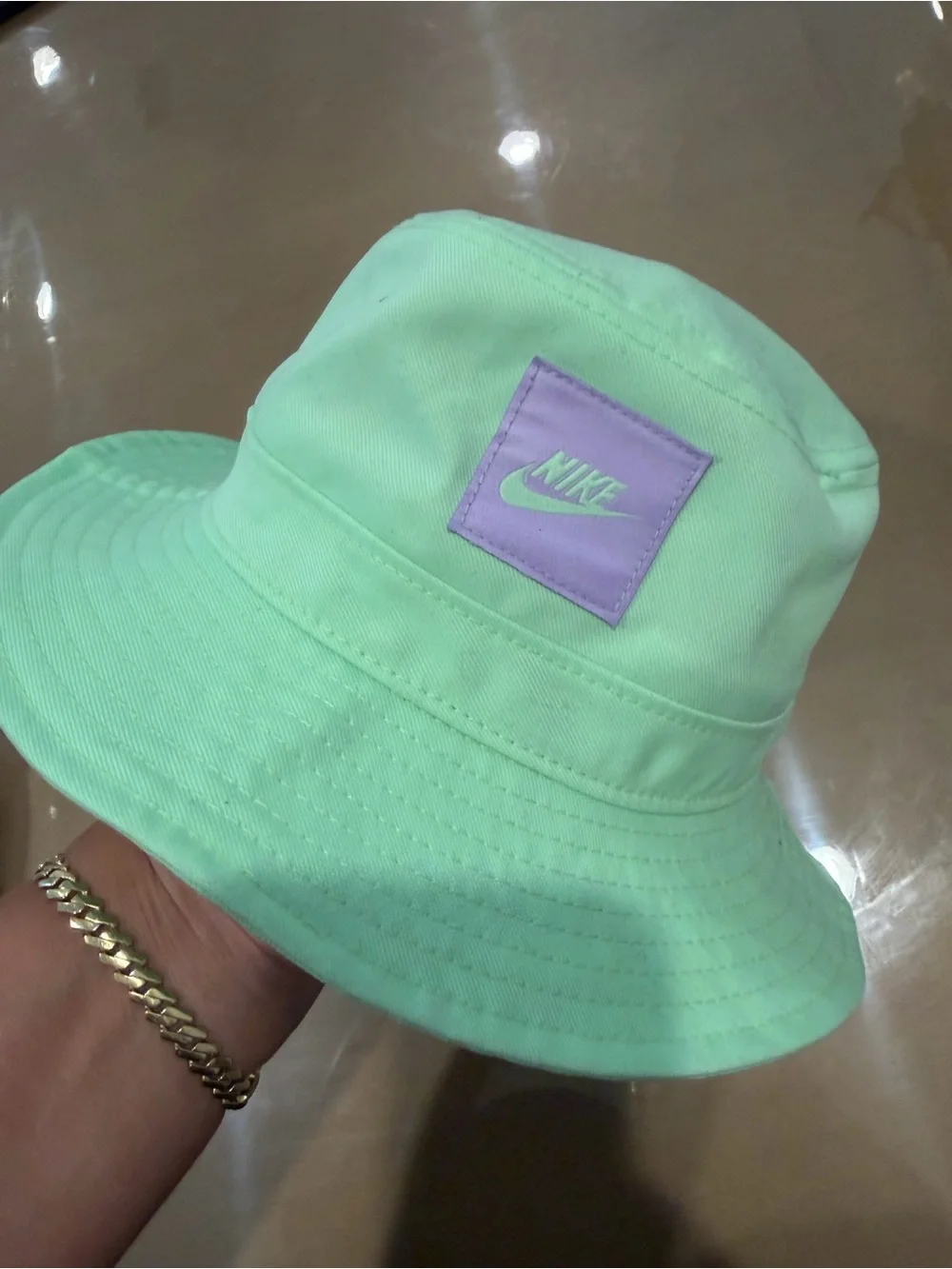 Nike Kids' Mint Green Bucket Hat new