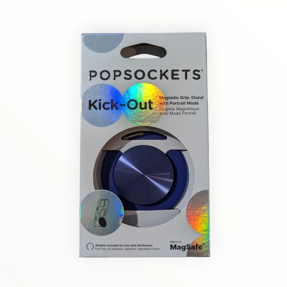 28-O PopSockets MagSafe Kick-Out PopGrip Phone‎ Grip & Stand Ring French Navy