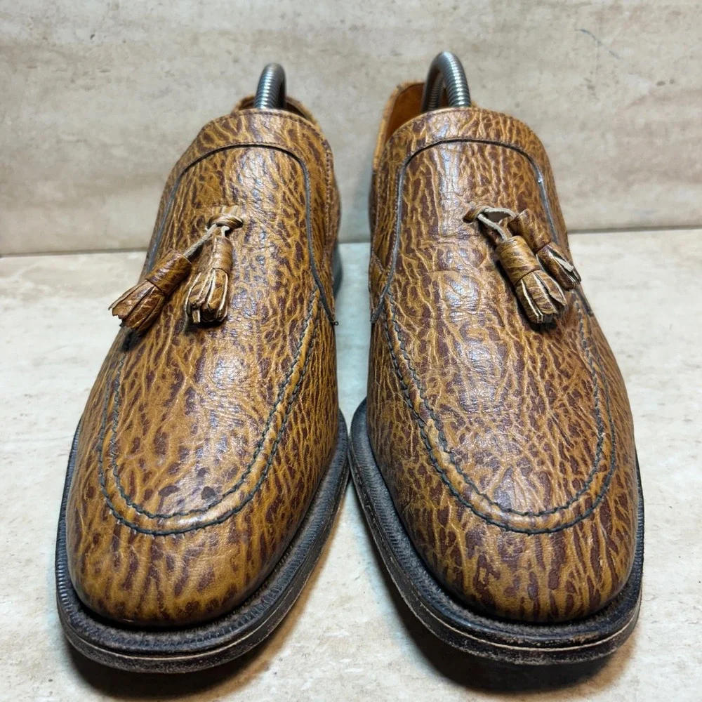 Loake Bros British Isles‎ Collection Tassel Loafers Mens 9 Made in England Brown
