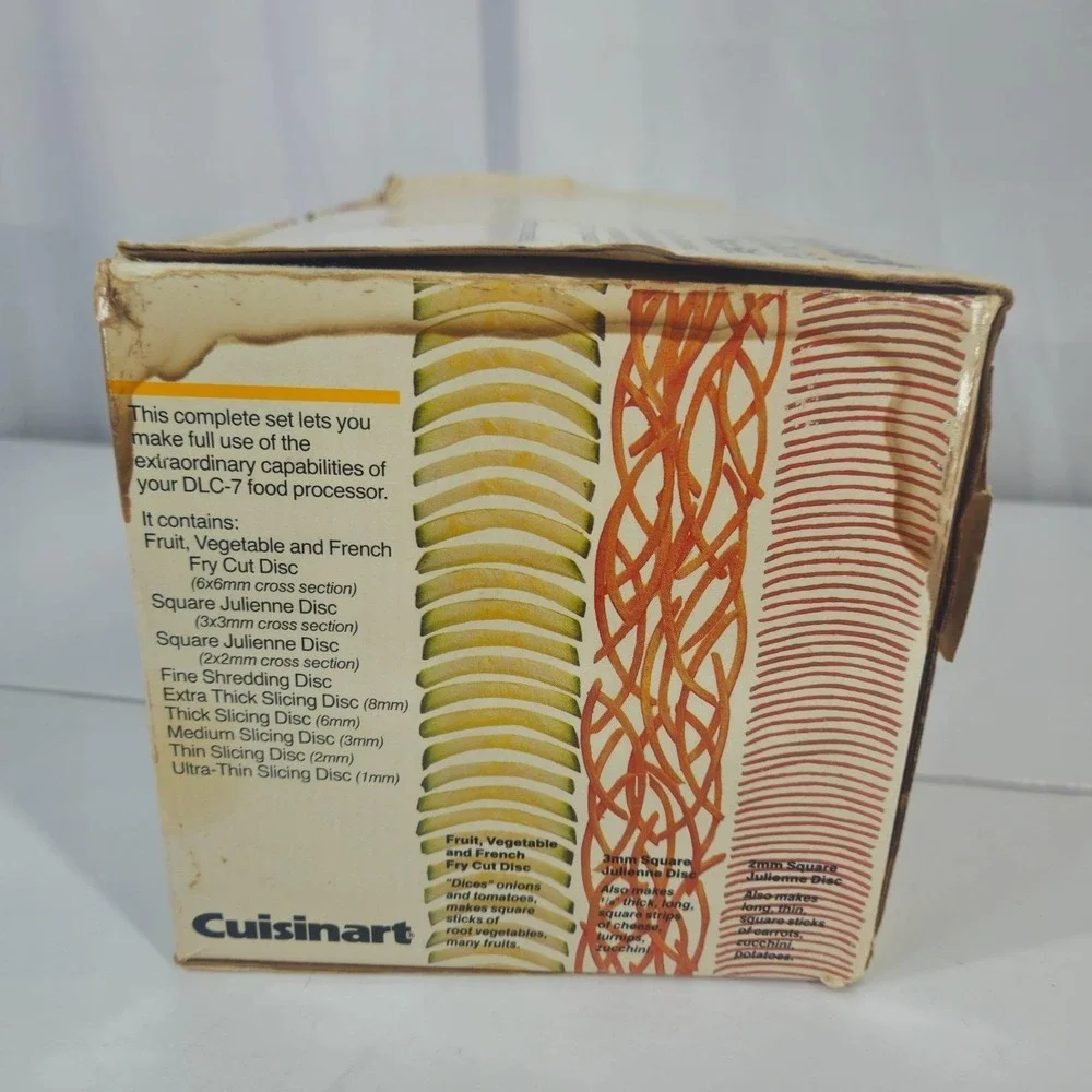 Cuisinart DLC-7 Complete‎ Set Of 9 Discs Made in Japan