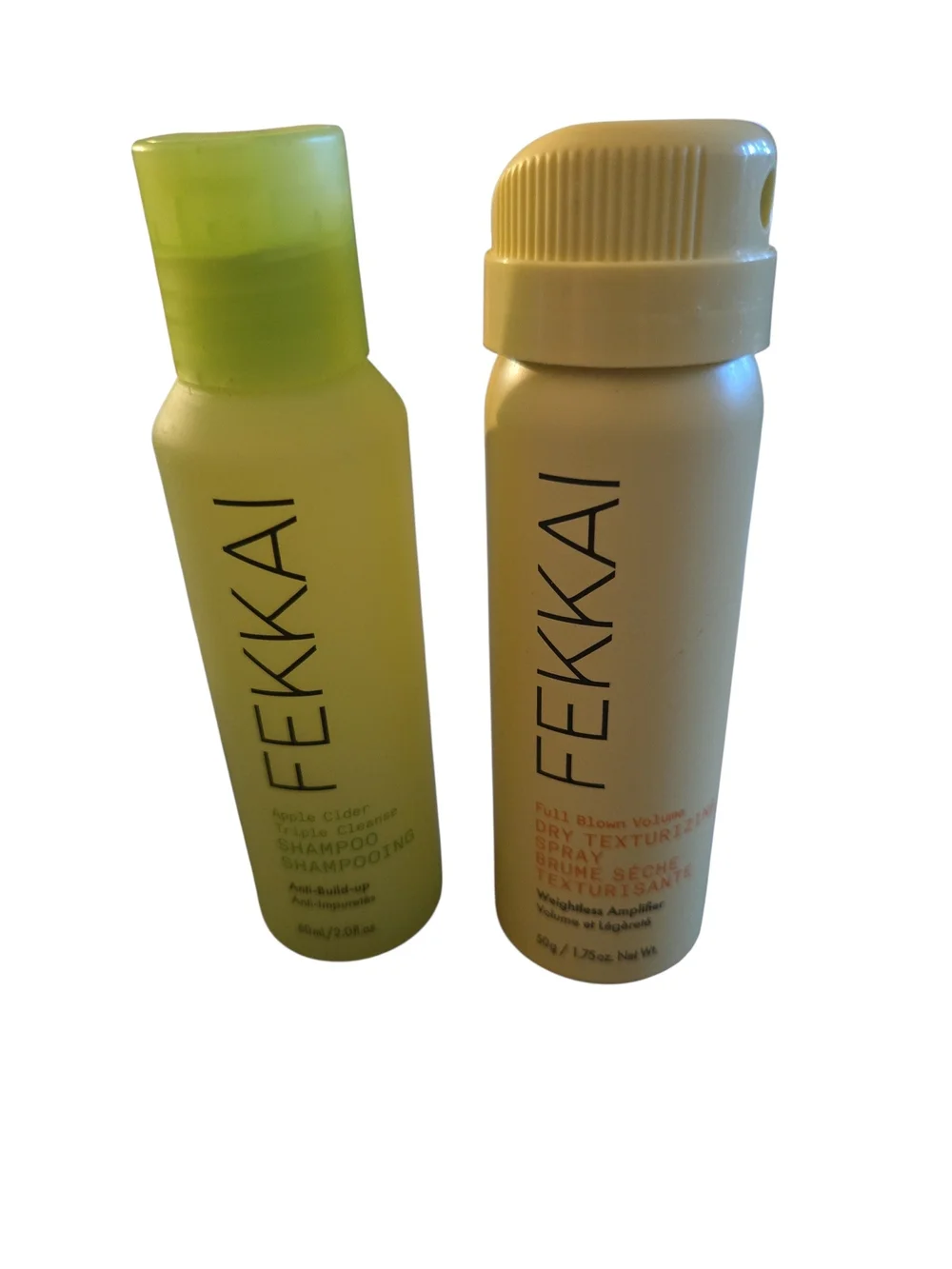 NWT Fekkai Apple Cider Cleanser Shampoo 60mL Dry Texture Spray 50g Travel Set