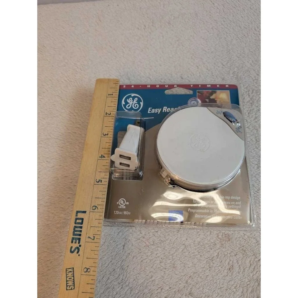 GE Easy Reach 24 Hour‎ Plug-In Timer Model GE5116N For Lamps Appliances
