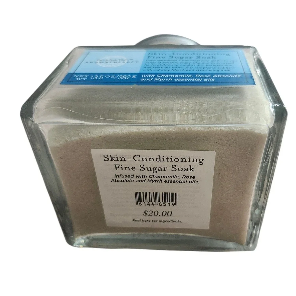 Bath & Body Works Aromatherapy Fine Sugar‎ Soak Chamomile Rose Myrrh Jar NWT