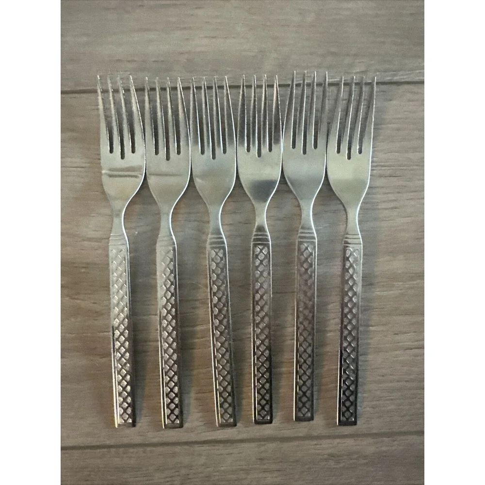 Lot of 6 Oneida Ltd Majorca Stainless Forks 7‎ 1/4 In Vintage