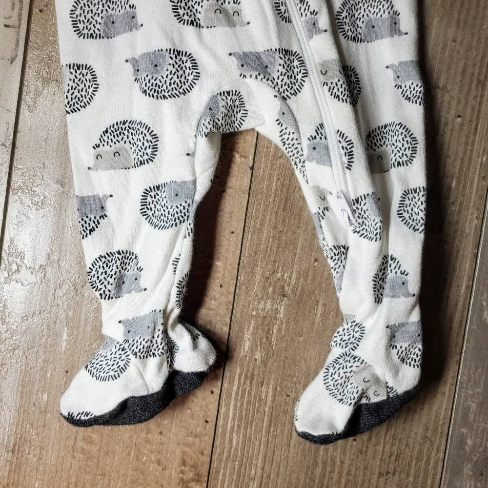 Cloud Island 0-3M 100% Cotton Hedgehog Footed Sleeper One Piece