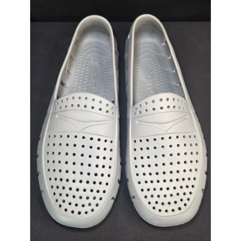 Floafers Mens Country Club Driver Grey Red‎ Water Shoes Loafers Size 13 NEW!