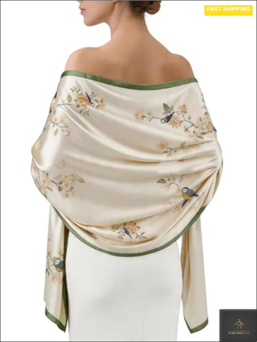 Chiffon Shawl Wrap Scarf Silk-Like Formal Evening Gown Lightweight Gift