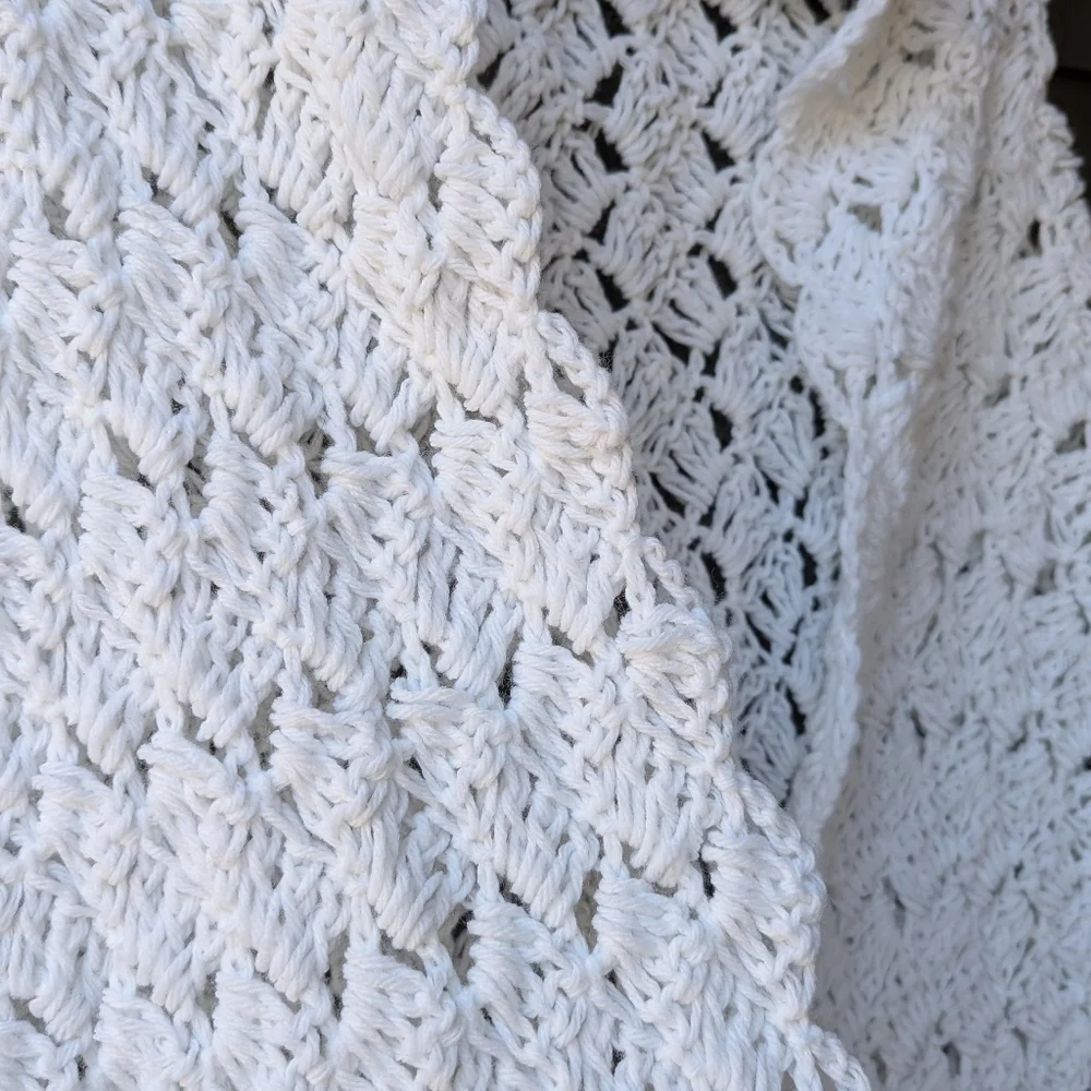 Handmade vintage macrame
