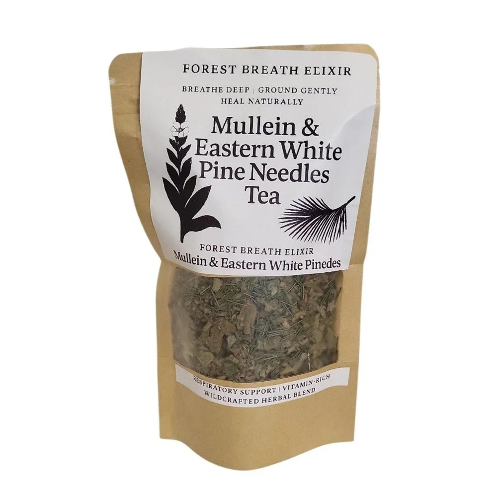Forest Breath Elixir Herbal Tea • Mullein & White Pine Needles • Respiratory