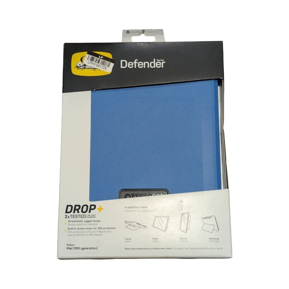 BbU OtterBox iPad 10th Generation Defender Series Case - Aqua Blue Used W/ Issue