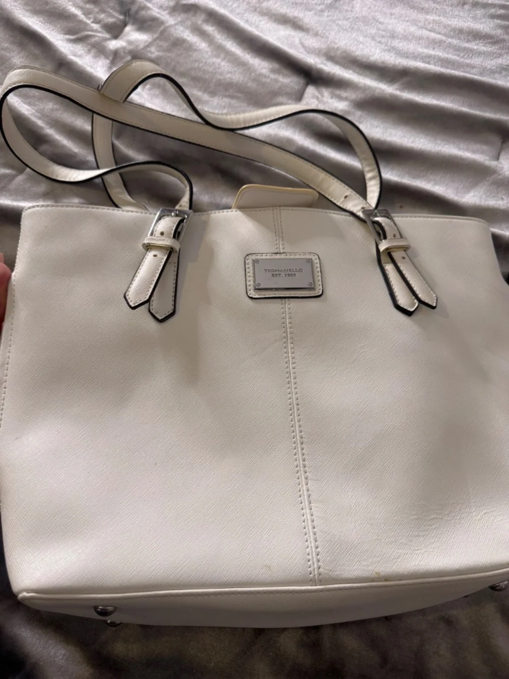 Tignanello white purse