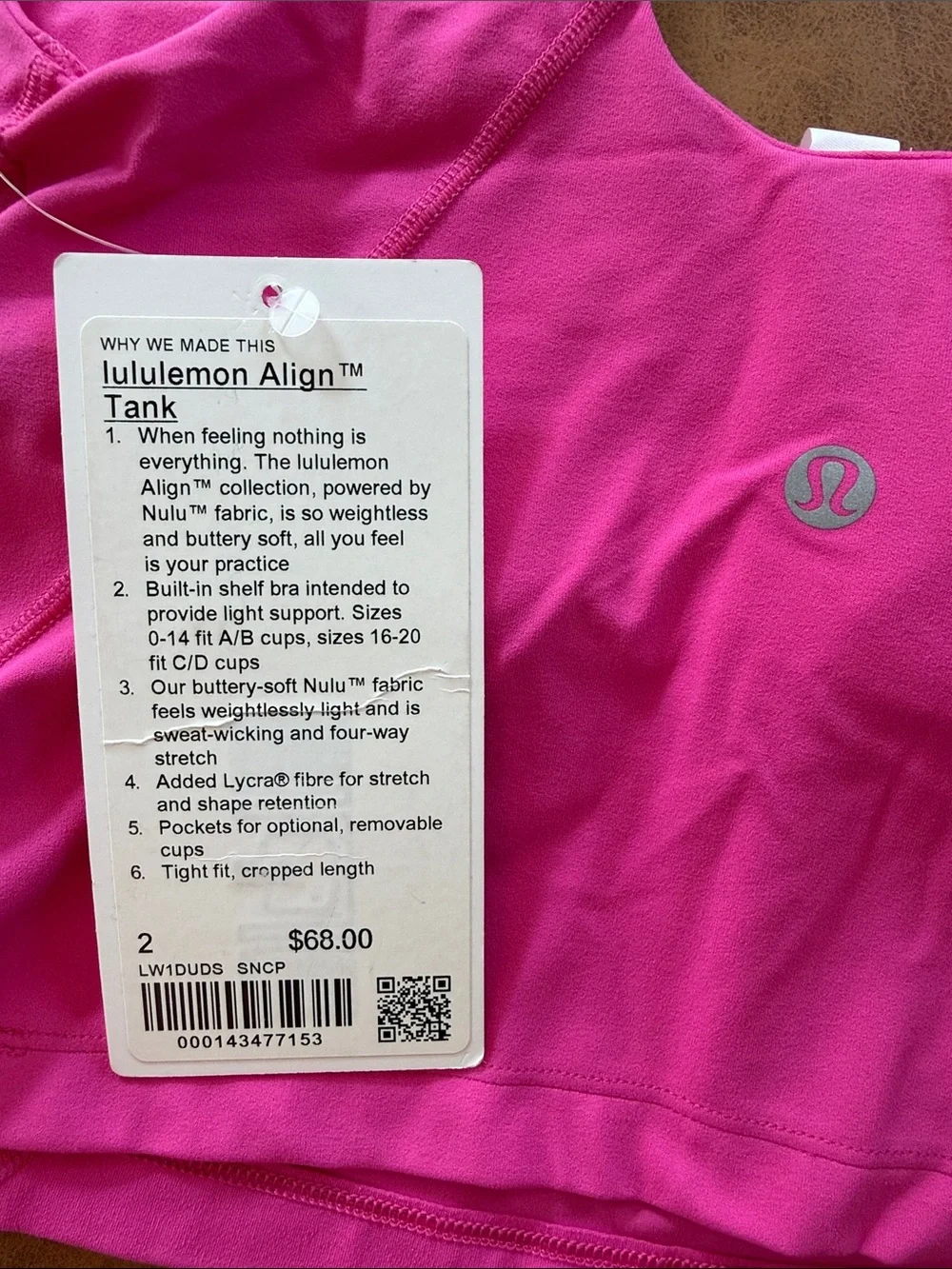 lululemon athletica new tags