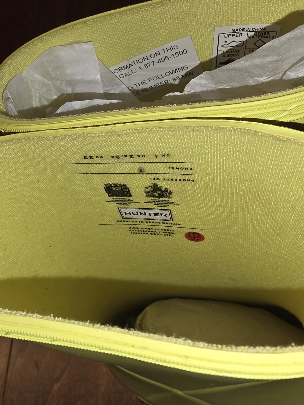 Hunter vibrant yellow