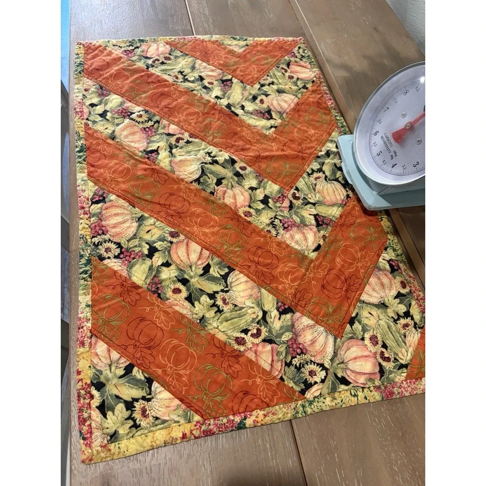 Handmade Patchwork Autumn Table Runner~28