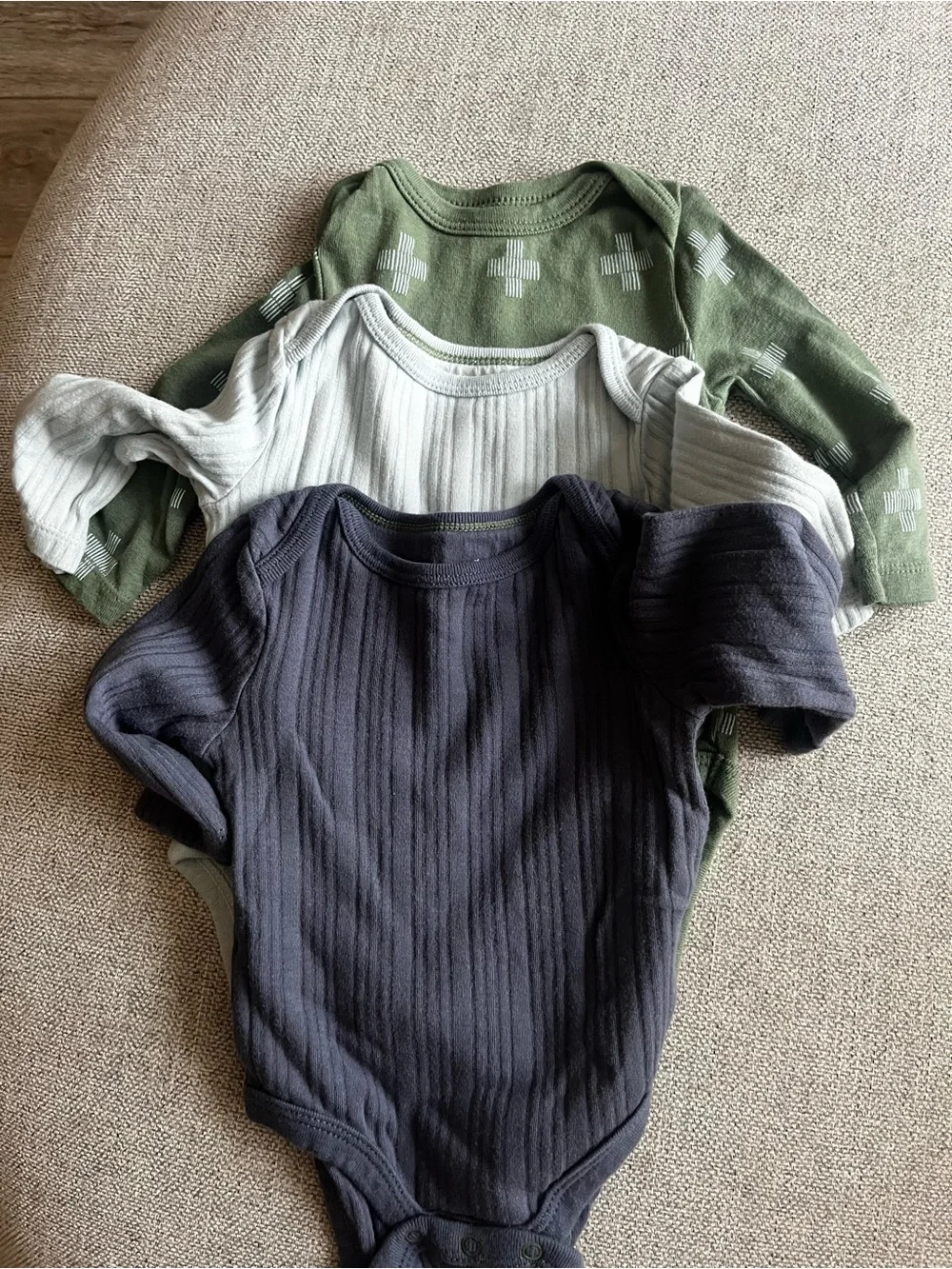Cloud Island Baby Ribbed Short-Sleeve Bodysuit Pack -