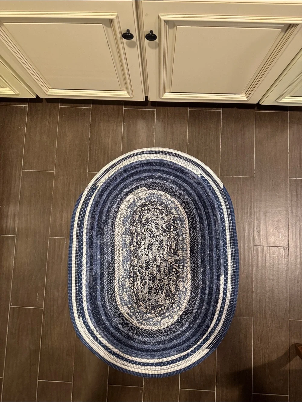 Jelly Roll Rug - Navy and White