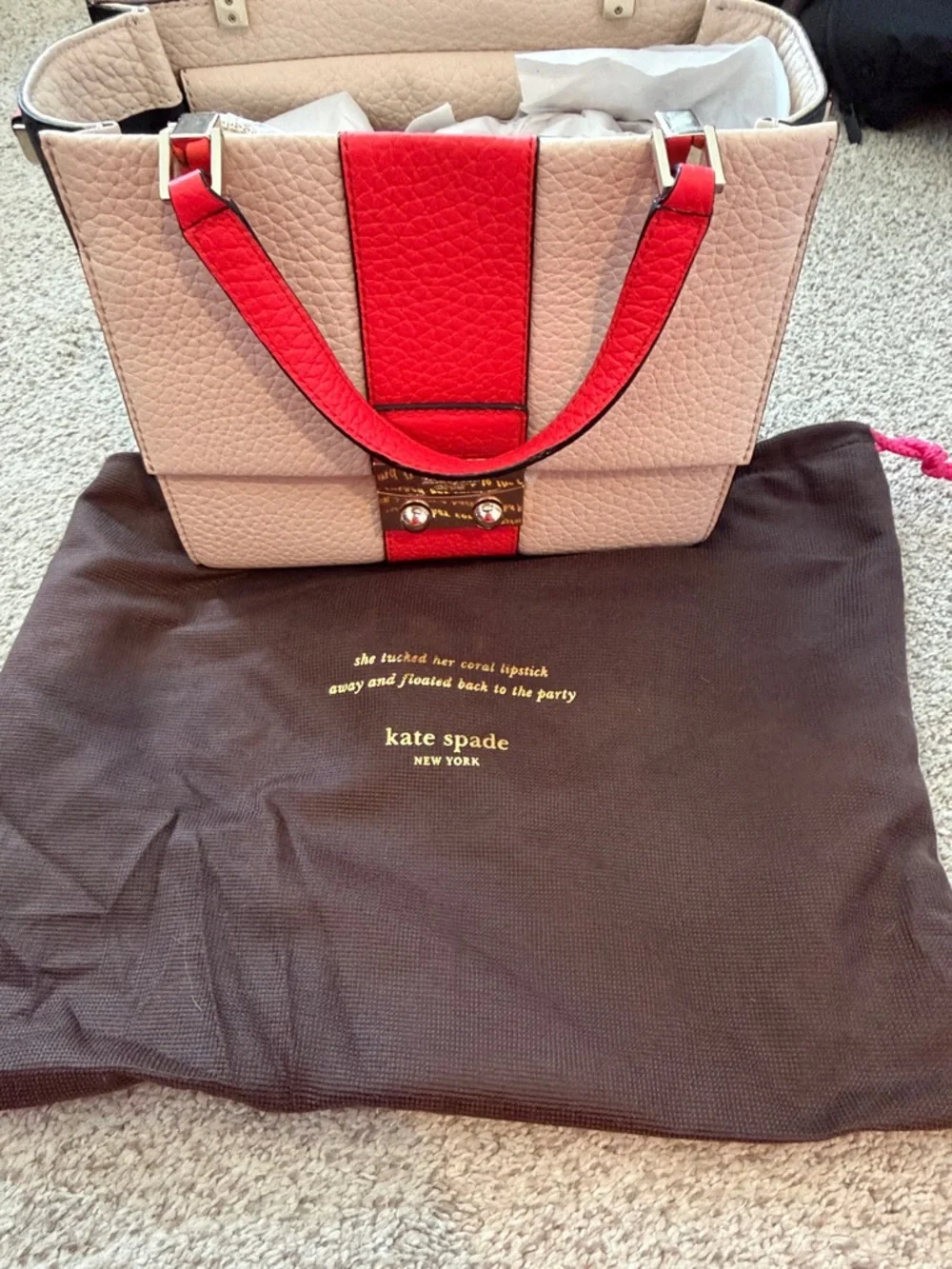 kate spade zip colorblock cobbled