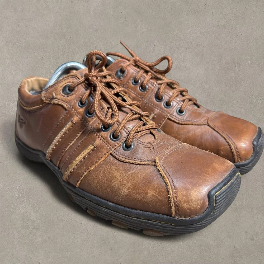 Dr. Martens 90s Y2K Air Wave square toe Brown Leather Shoes Men's US 8