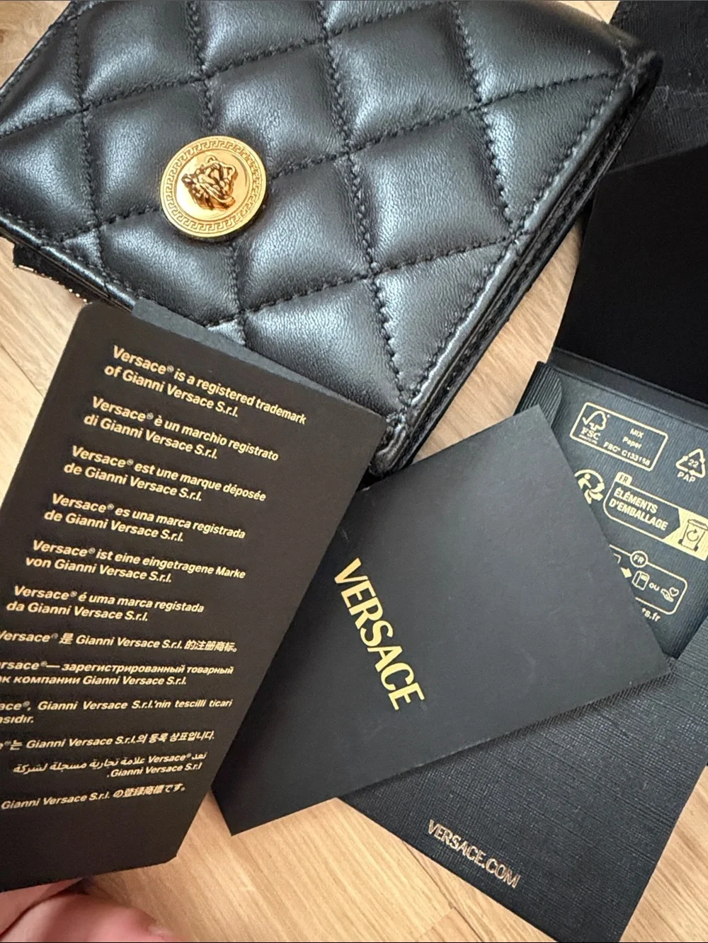 Versace compact quilted