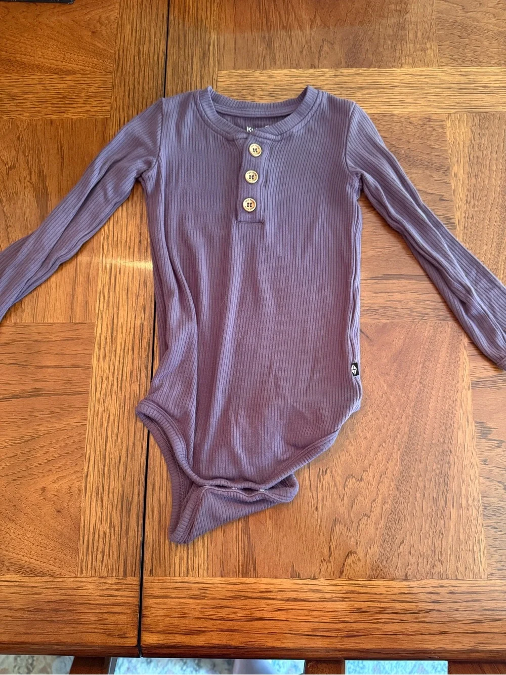 Kyte Baby Long-Sleeve Ribbed Onesie - Currant