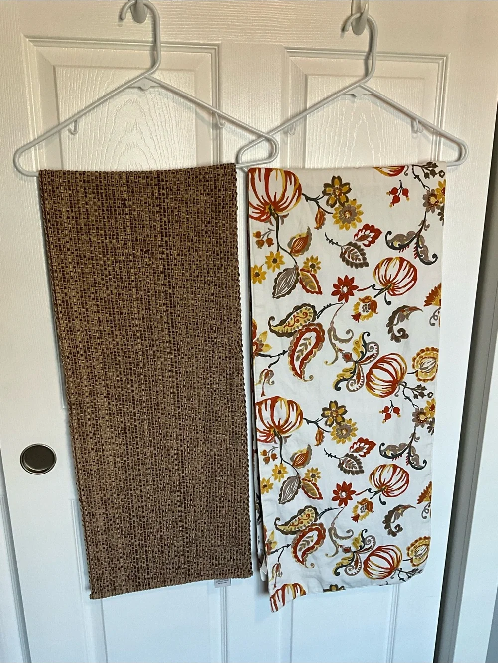 Food Network Brown Woven Runner and Cynthia Crowley Fall Table Runners