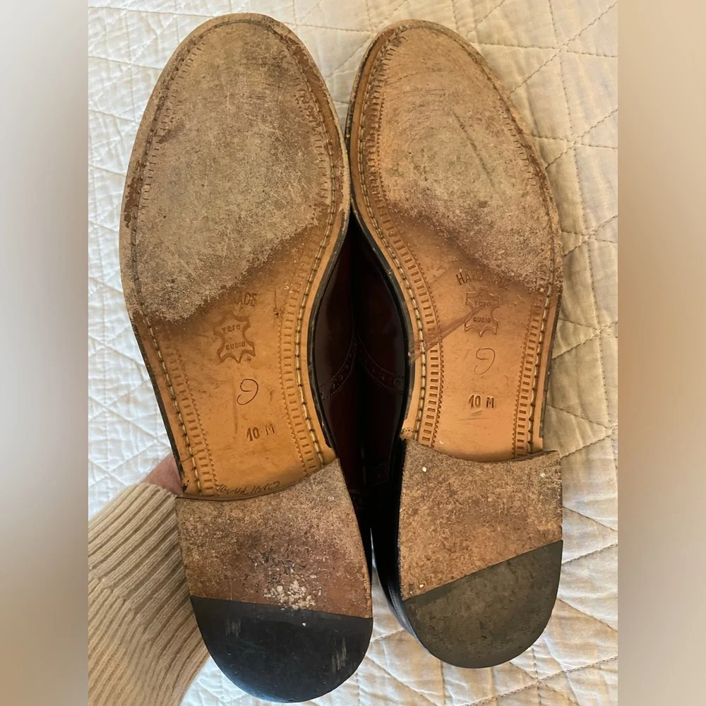 Mezlan‎ Made in Italy Antonio Cordovan Kiltie Tassel Loafers Size 10