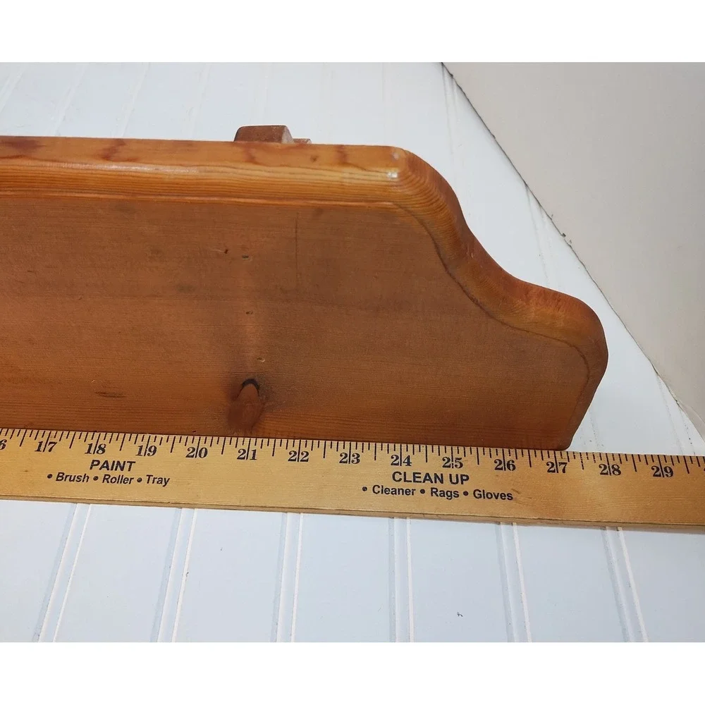Vintage Handmade Wood Wall Shelf 27