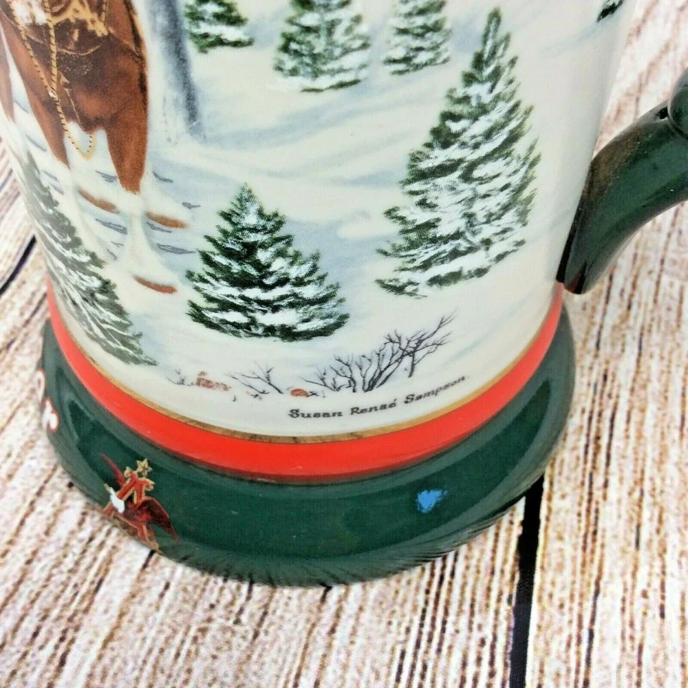 Budweiser holiday stein