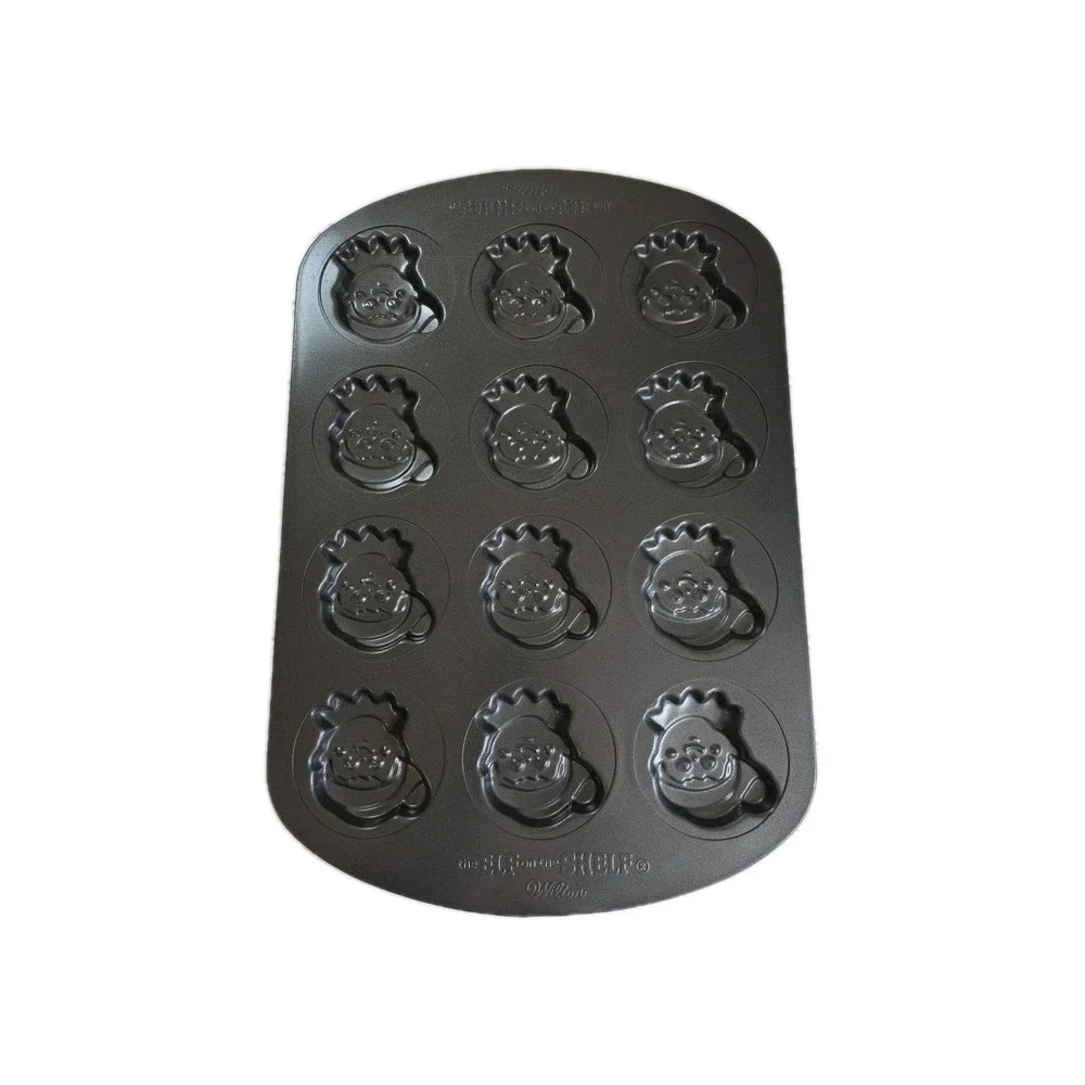 WILTON Elf On The Shelf 12 Nonstick Cavity Cookie Baking Pan Christmas Holiday‎