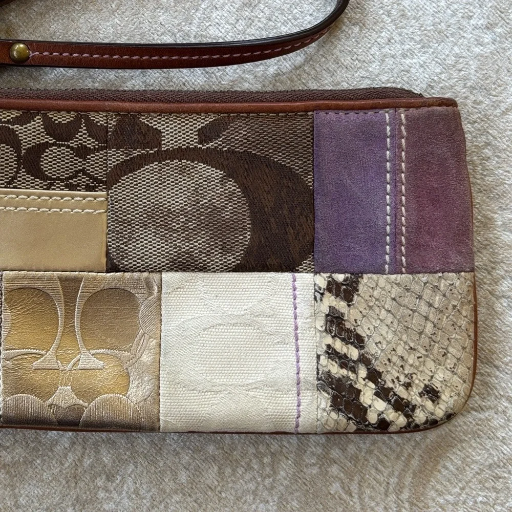 Coach patchwork zippered