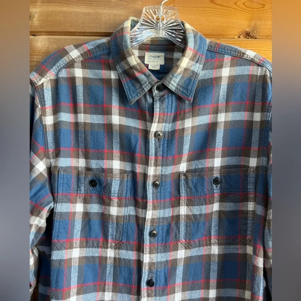 J.Crew Flannel Shirt – Classic Plaid Circa 2010 Unisex Small