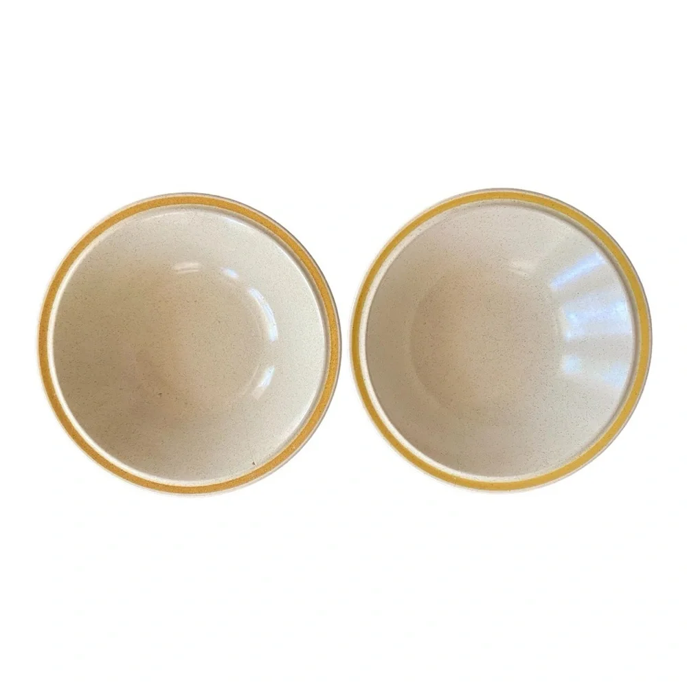 Vintage Hearthside Garden Festival Cereal Bowls Set of 2 Stoneware 6.75