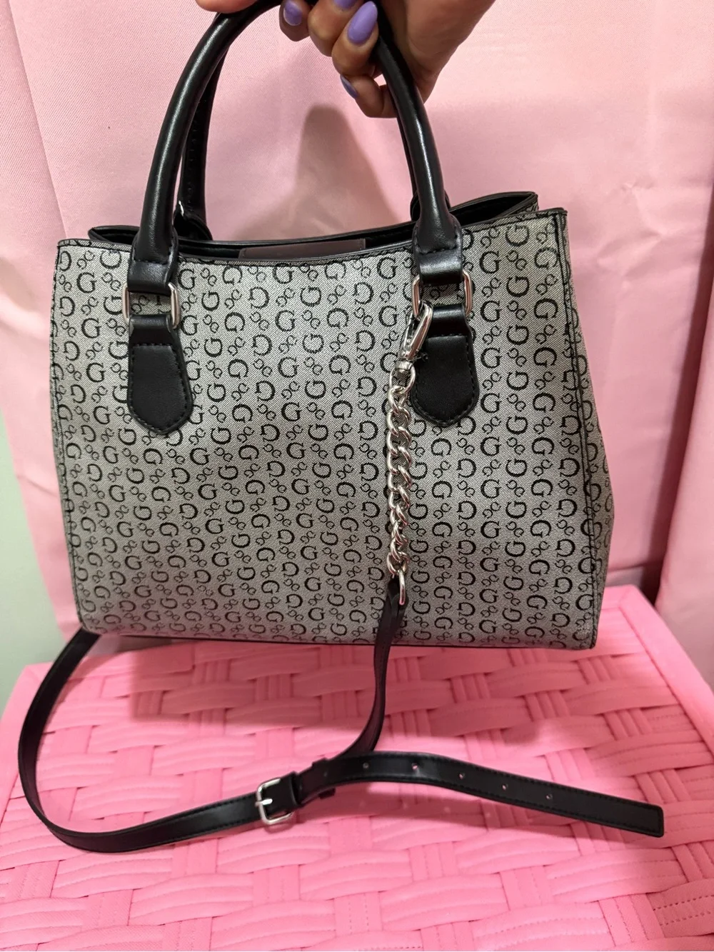 Guess satchel featuring