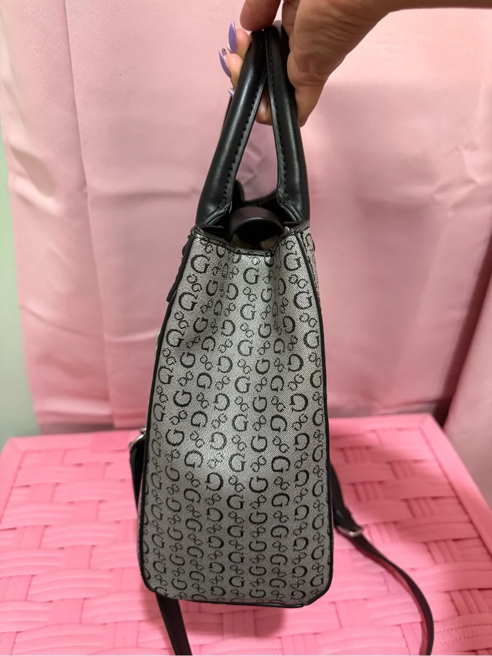 Guess satchel featuring