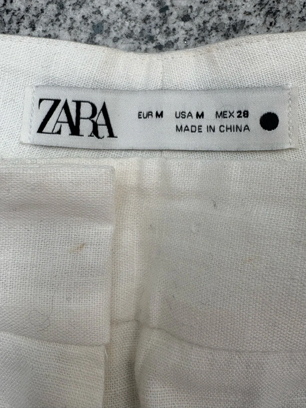 Zara cropped cream