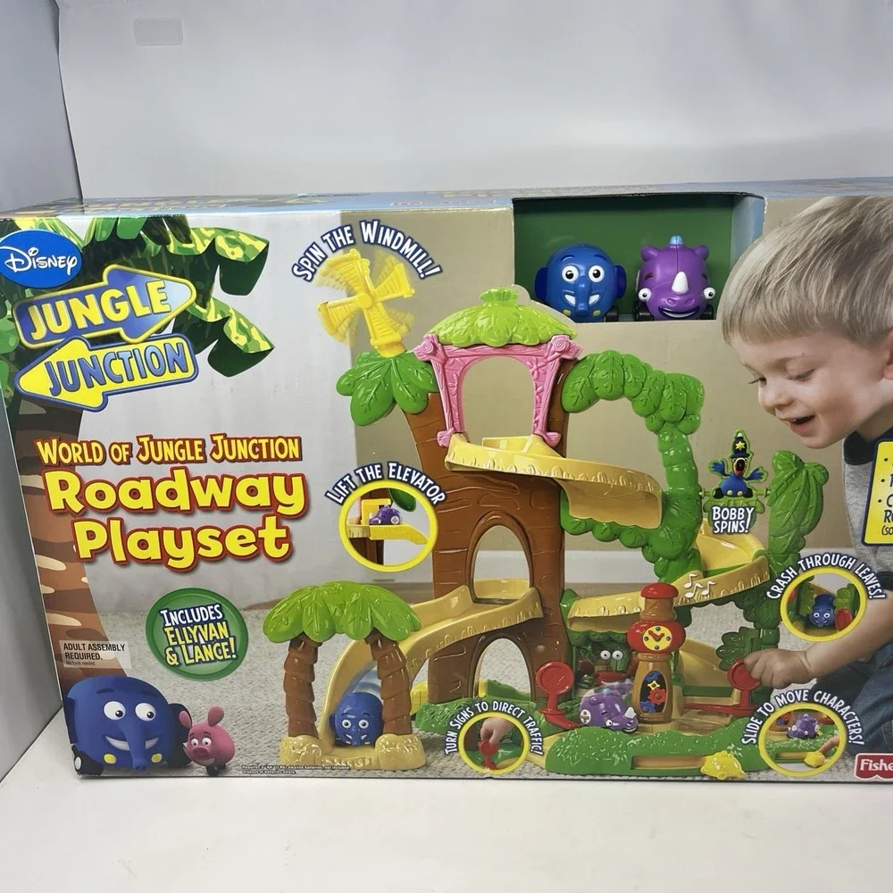 Disney Jungle Junction Roadway Playset Fisher Price 2011 NIB Rare