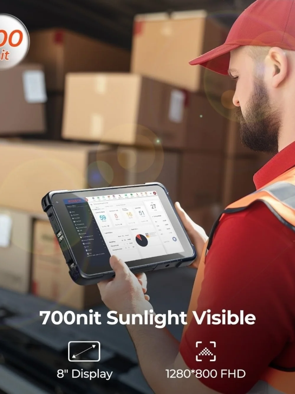 MUNBYN rugged tablet