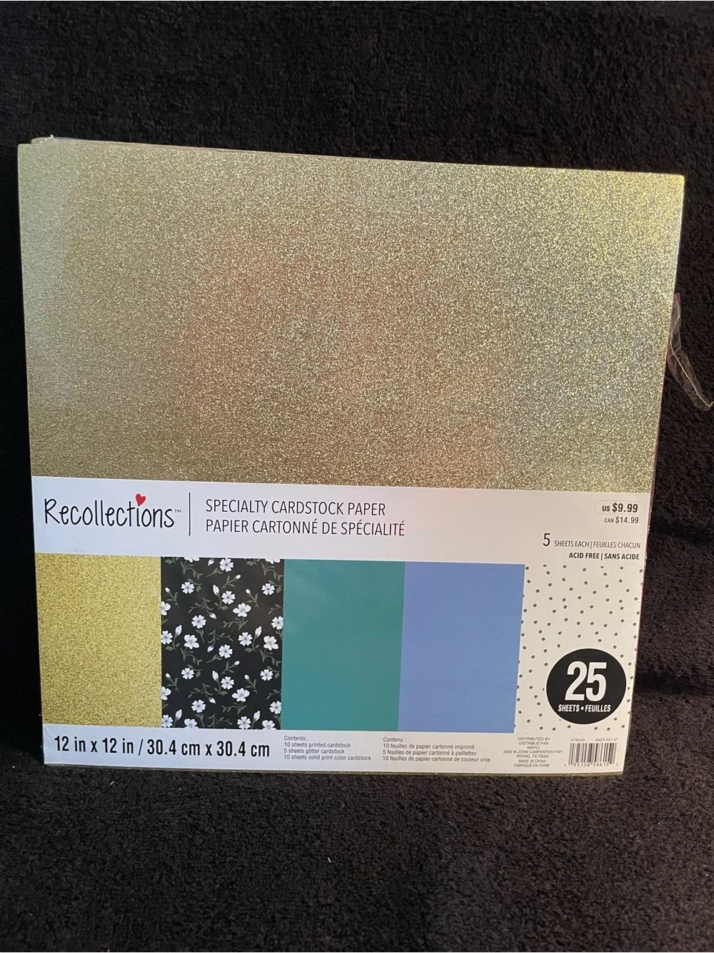 New Set of 3 Recollections Cardstock Bundle