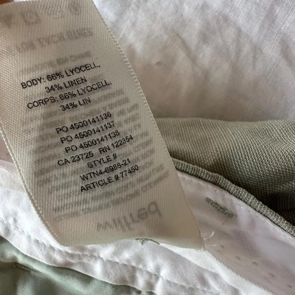 Wilfred green linen
