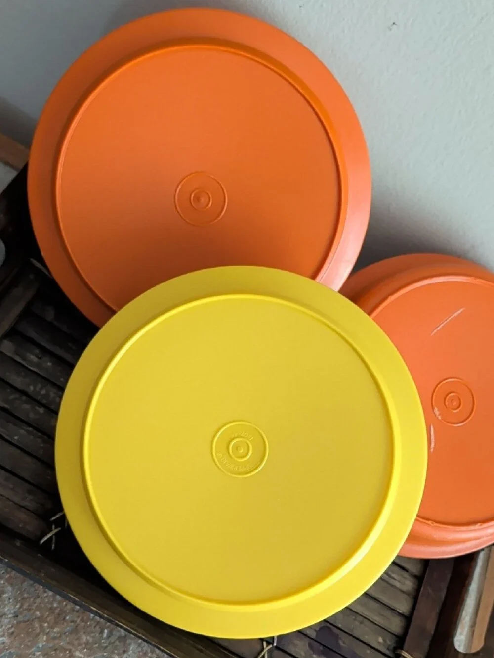 Tupperware bright orange