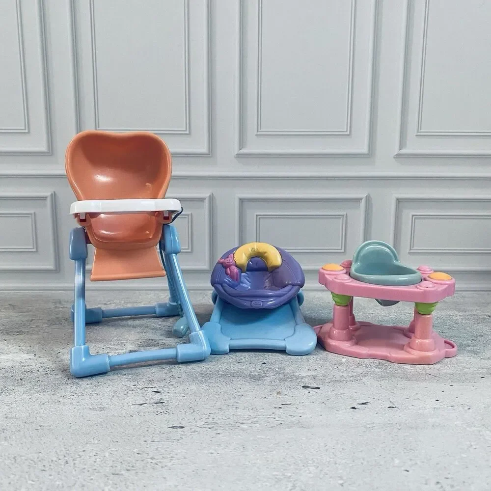 Vintage Fisher Price Loving Family  Baby Exersaucer High Chair Carrier 2003