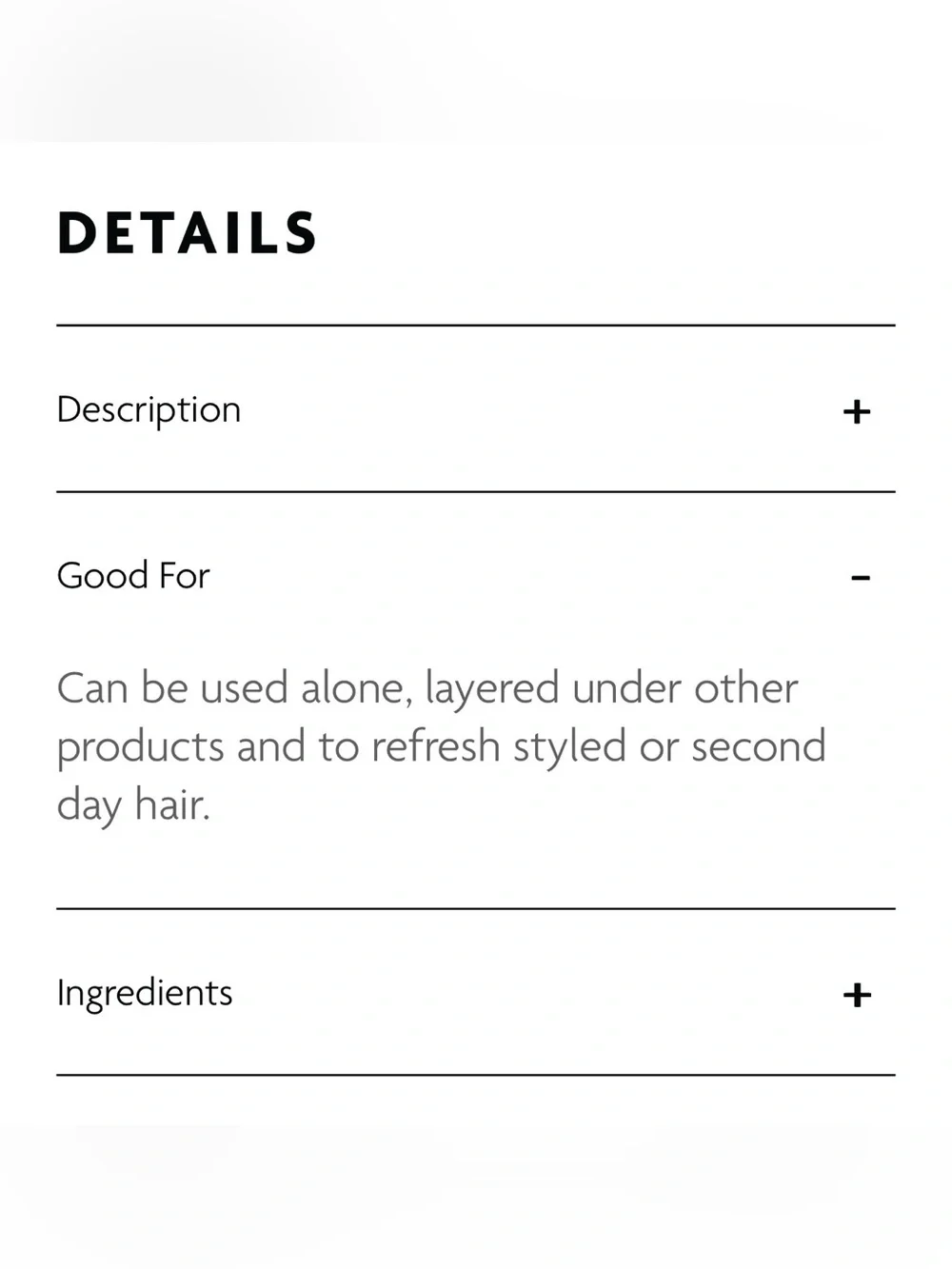 R+Co conditioning lightweight