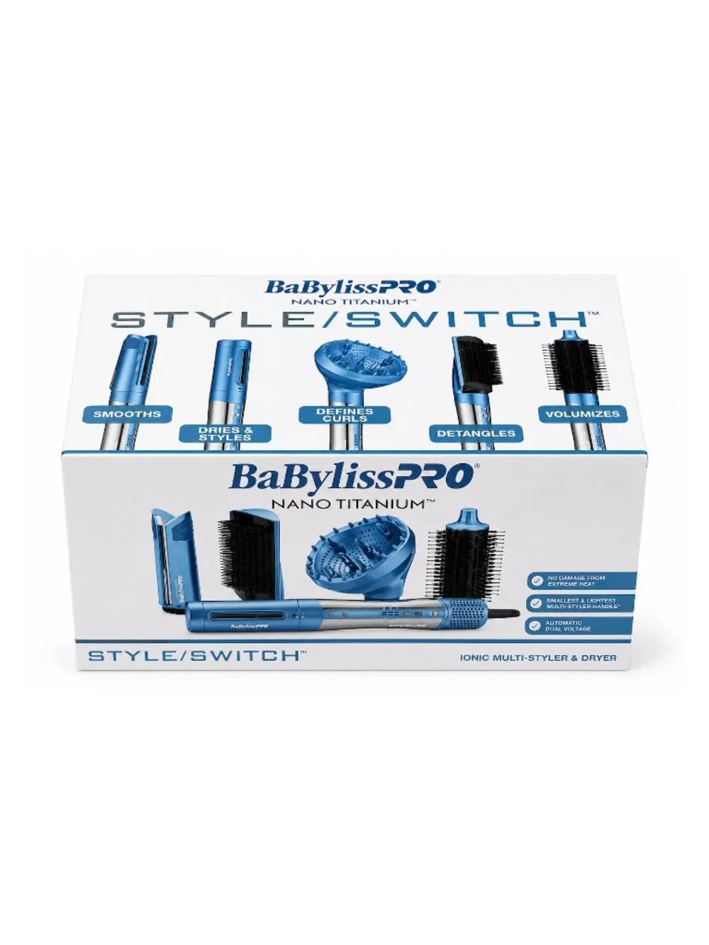 BaBylissPRO Nano Titanium StyleSwitch Ionic Multi-Styler & Dryer Limited Edition