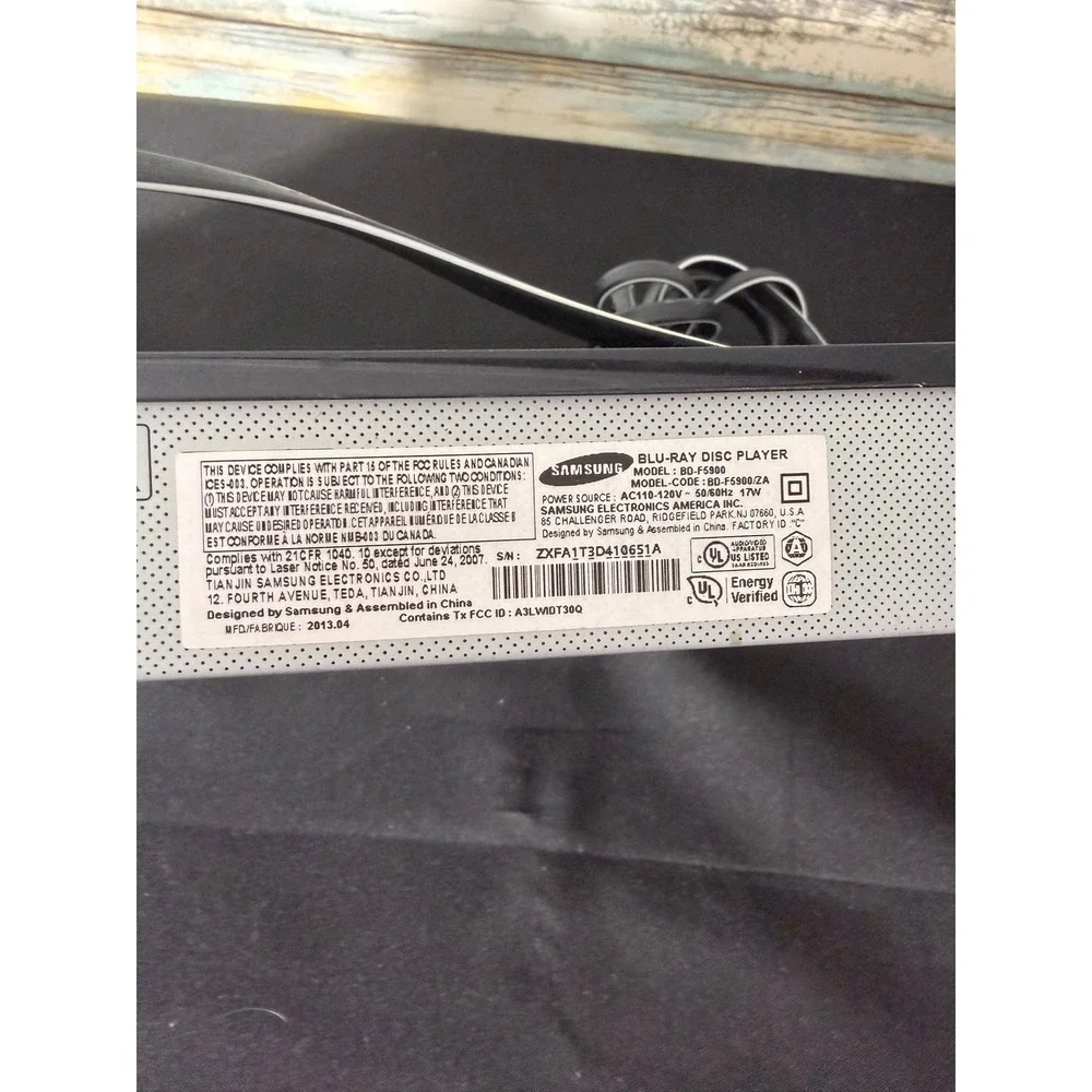 Samsung blu ray